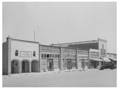 Forgan Oklahoma Main Street August 1939 Photograph