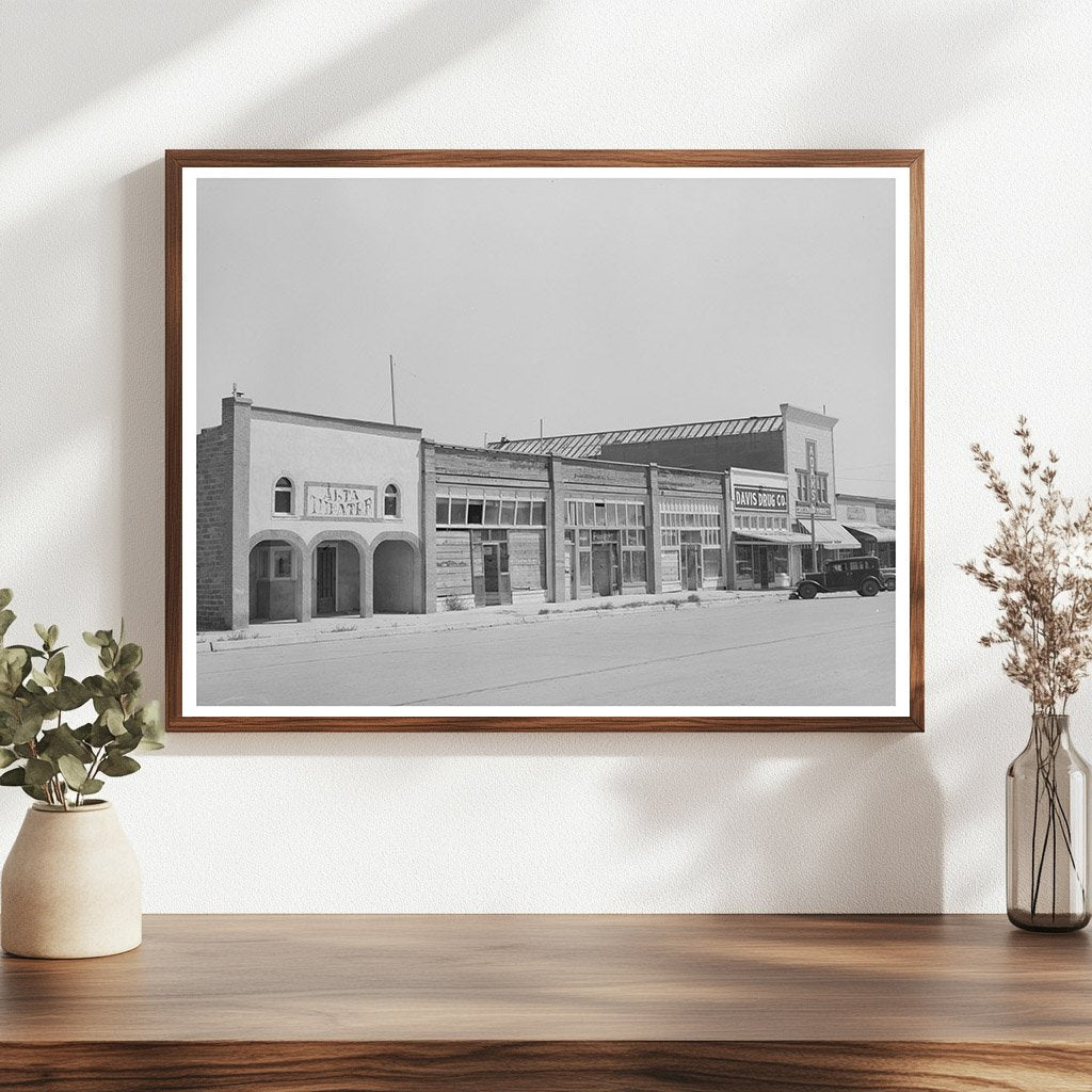 Forgan Oklahoma Main Street August 1939 Photograph