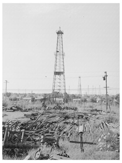 Oklahoma City Oil Field Salvage Lot August 1939