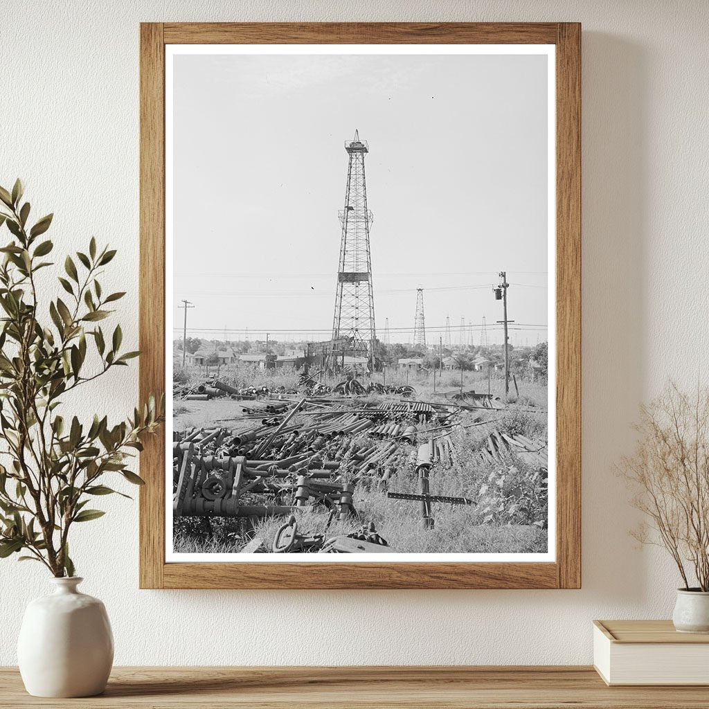 Oklahoma City Oil Field Salvage Lot August 1939