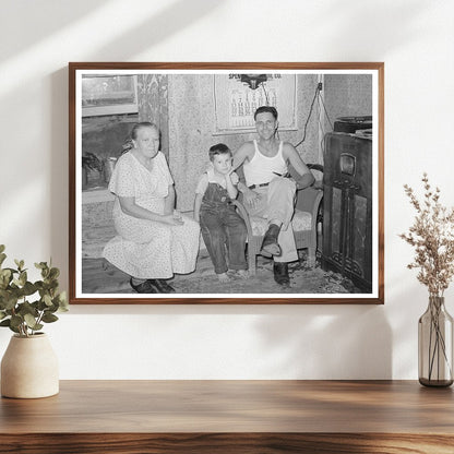 Truck Driver with Family in Seminole Oklahoma 1939