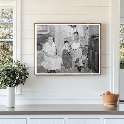 Truck Driver with Family in Seminole Oklahoma 1939