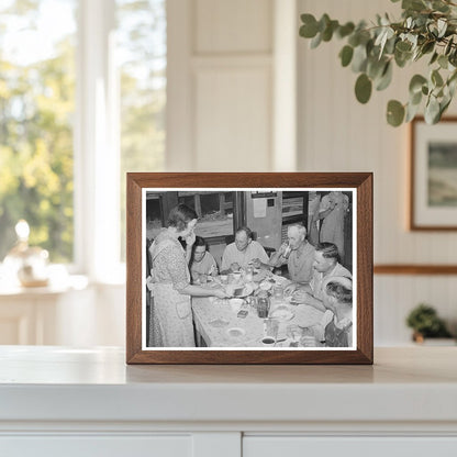 Oil Workers Union Members Lunching in Seminole Oklahoma 1939