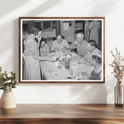 Oil Workers Union Members Lunching in Seminole Oklahoma 1939