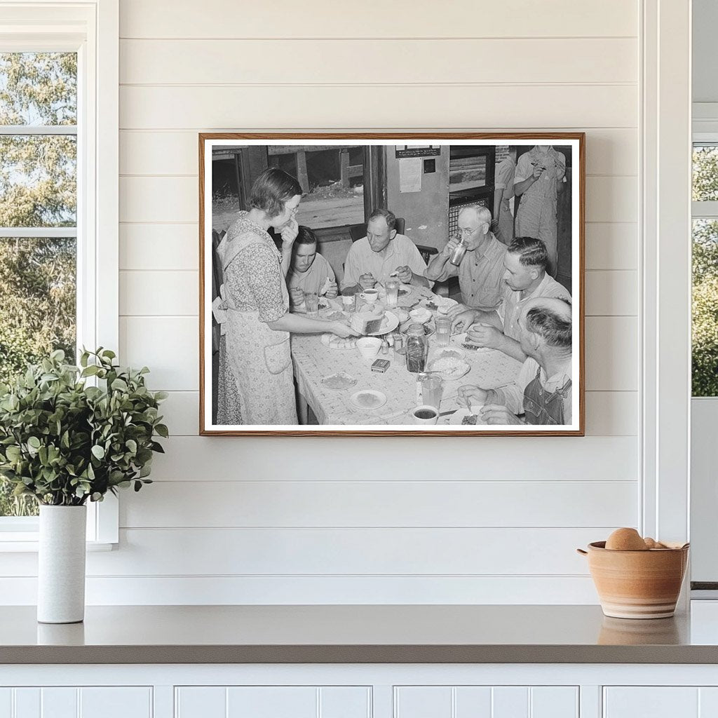 Oil Workers Union Members Lunching in Seminole Oklahoma 1939