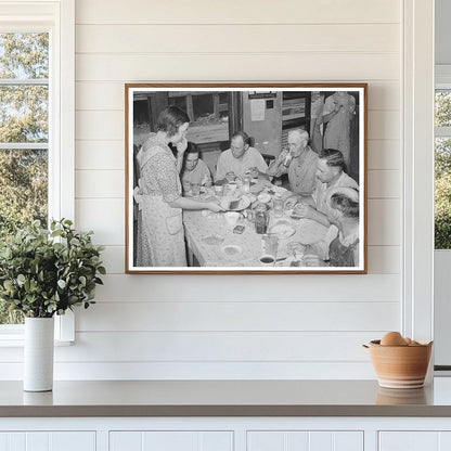 Oil Workers Union Members Lunching in Seminole Oklahoma 1939