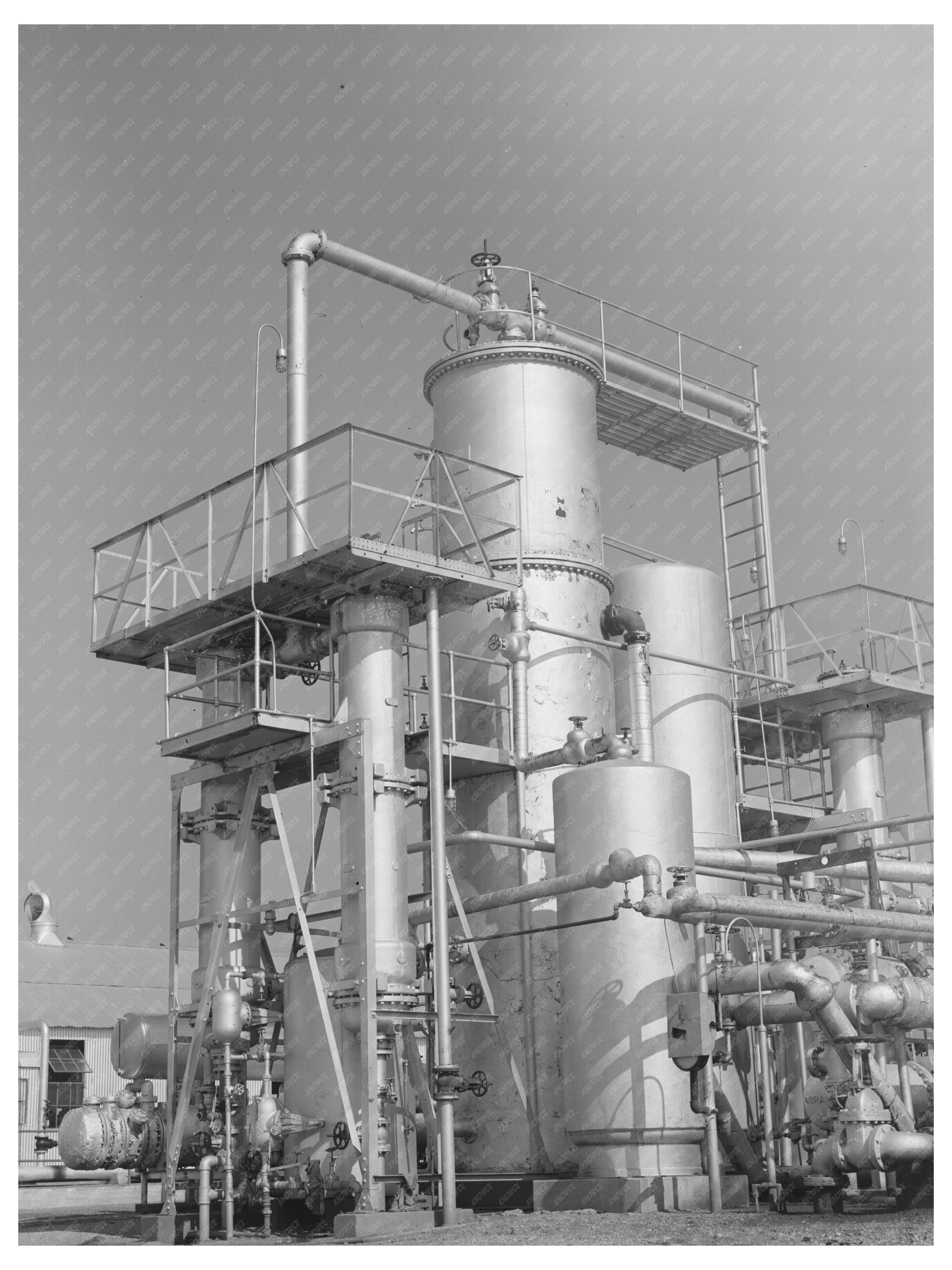 Oil Refinery Equipment Seminole Oklahoma August 1939