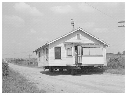 Seminole Oklahoma House Moving Scene August 1939