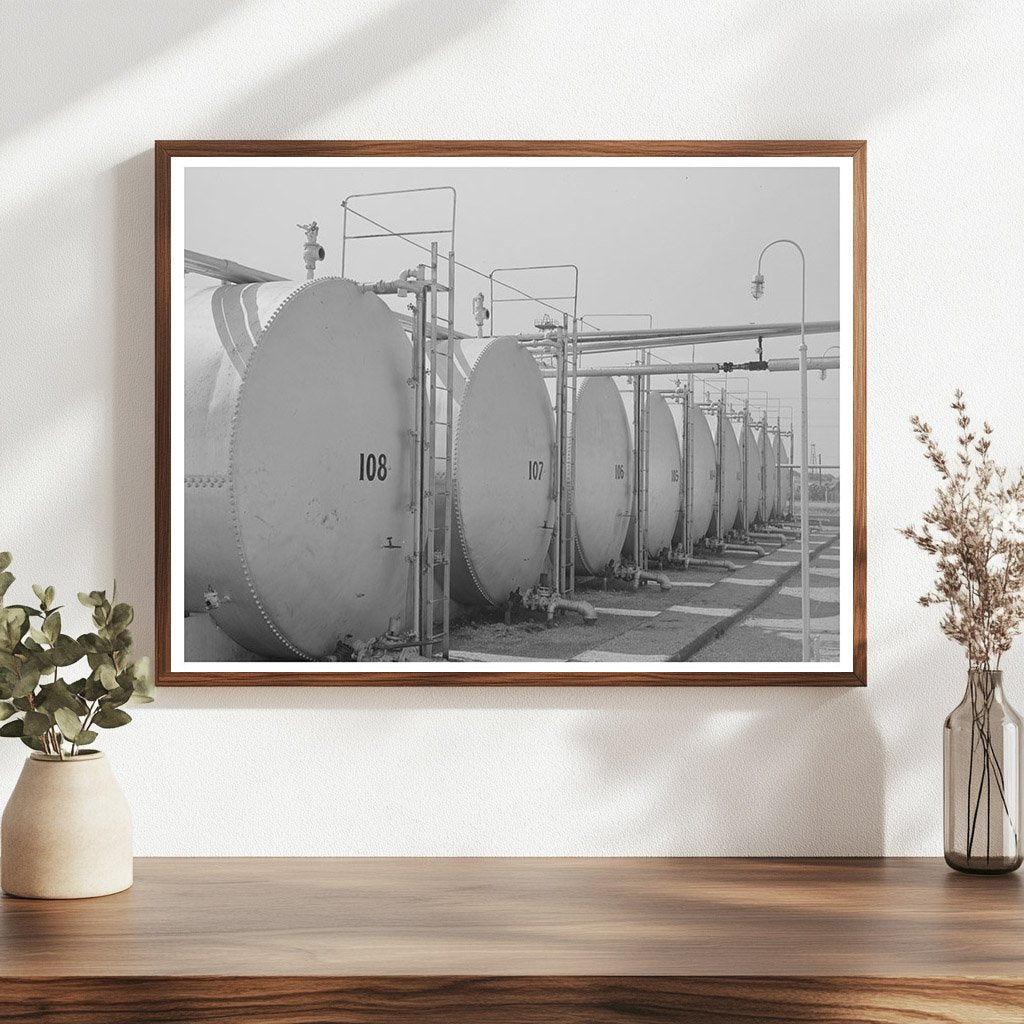 Seminole Oklahoma Oil Refinery Storage Tanks 1939
