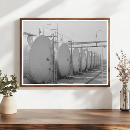 Seminole Oklahoma Oil Refinery Storage Tanks 1939