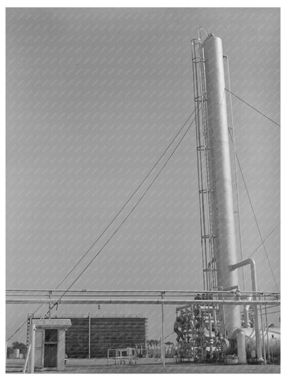 Fractionating Tower at Seminole Oil Refinery August 1939