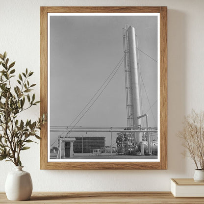 Fractionating Tower at Seminole Oil Refinery August 1939