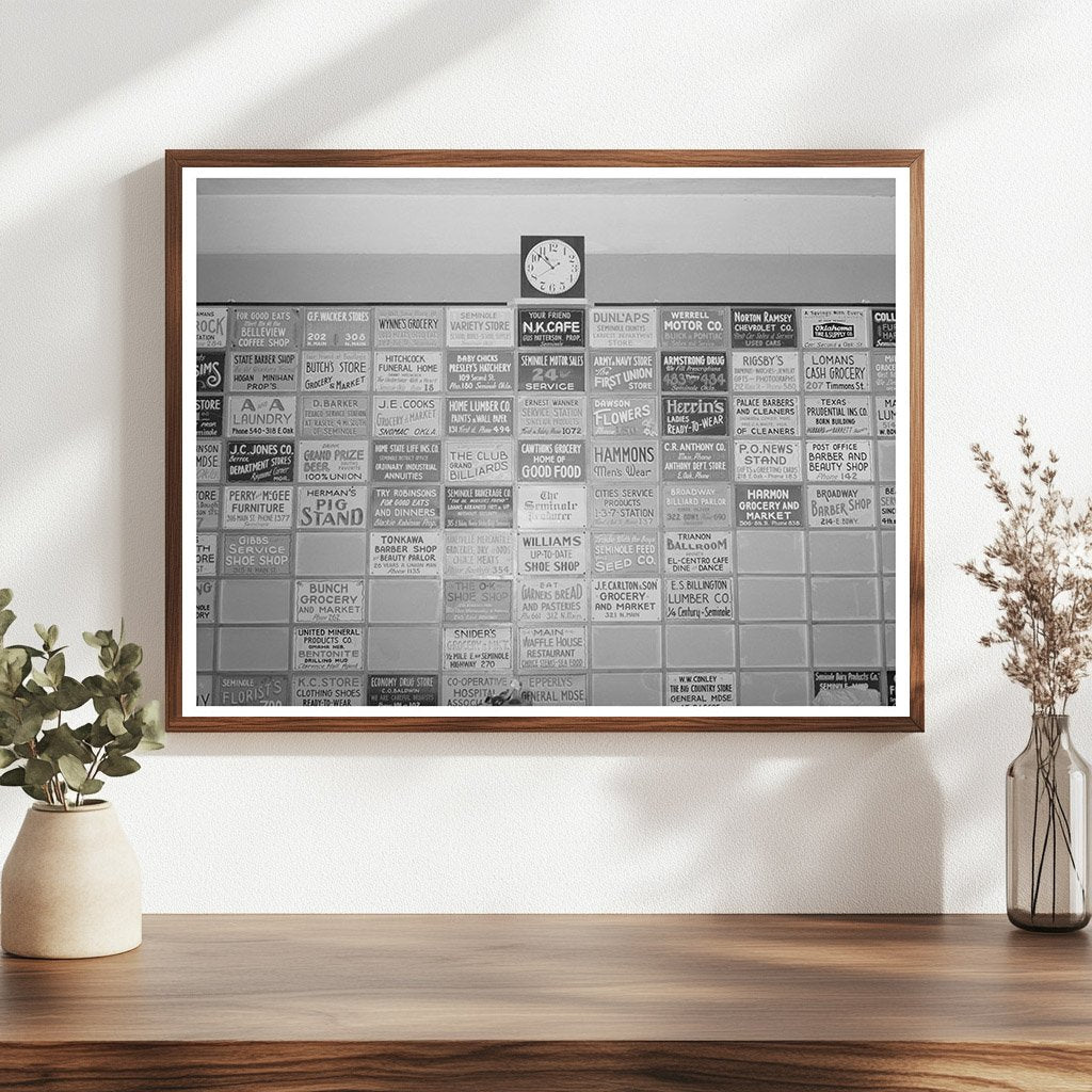 Seminole Oklahoma Oil Workers Union Merchant Display 1939