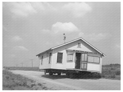 Moving a House in Seminole Oklahoma August 1939