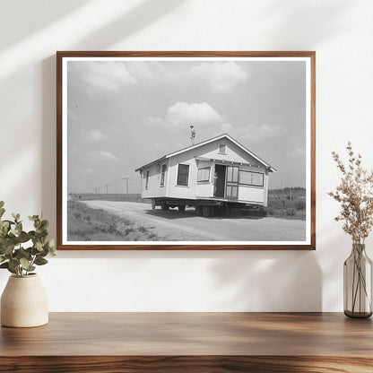 Moving a House in Seminole Oklahoma August 1939