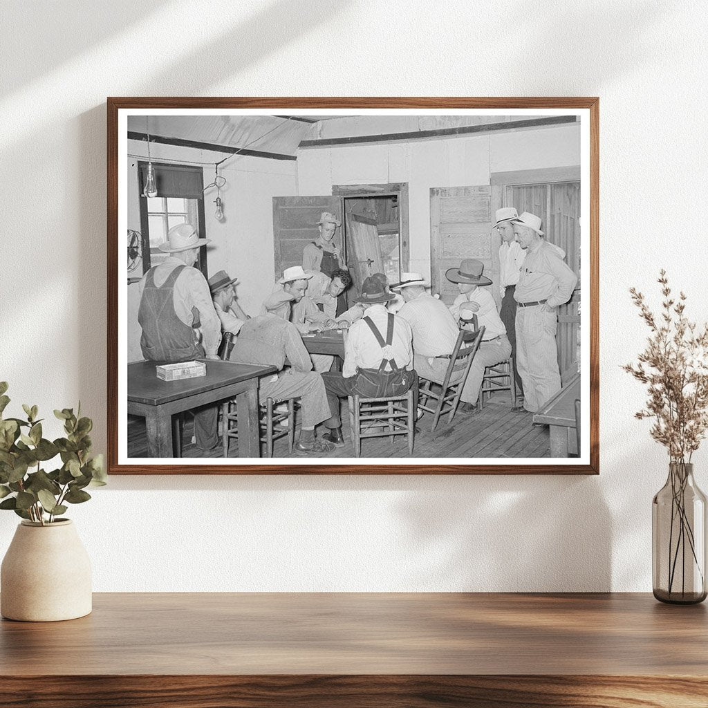 Oil Field Workers Playing Dominoes August 1939 Oklahoma