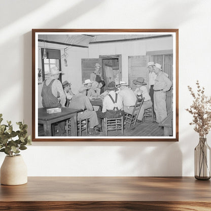 Oil Field Workers Playing Dominoes August 1939 Oklahoma