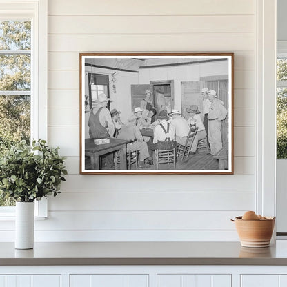 Oil Field Workers Playing Dominoes August 1939 Oklahoma