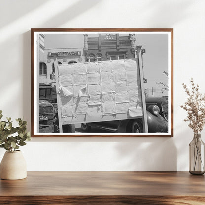 Perry Oklahoma Courthouse Bulletin Board August 1939