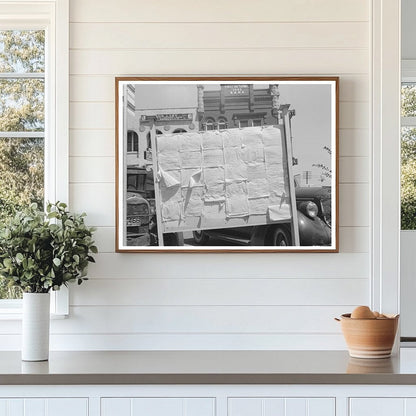 Perry Oklahoma Courthouse Bulletin Board August 1939