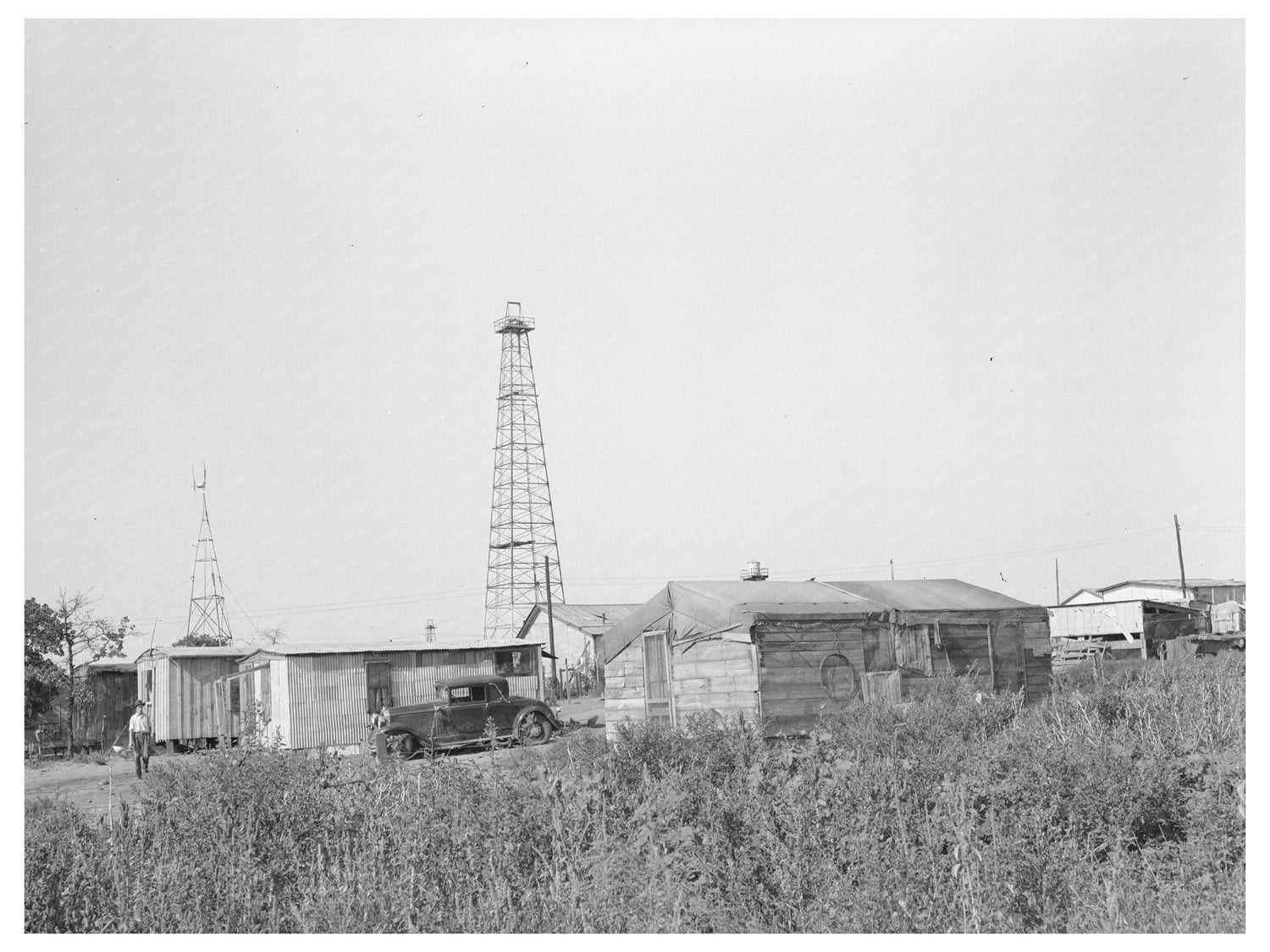 Oil Field Workers Homes in Oklahoma City 1939