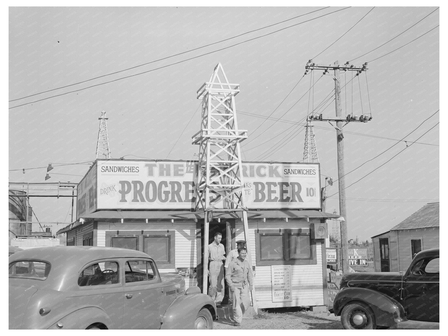 Roadside Stand The Derrick Oklahoma City Oil Field 1939