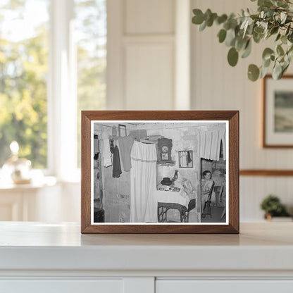 Vintage Home Interior of Unemployed Oil Worker 1939