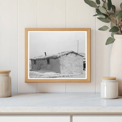 Sod House of Schoenfeldt Family Kansas 1939