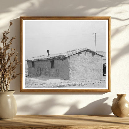 Sod House of Schoenfeldt Family Kansas 1939