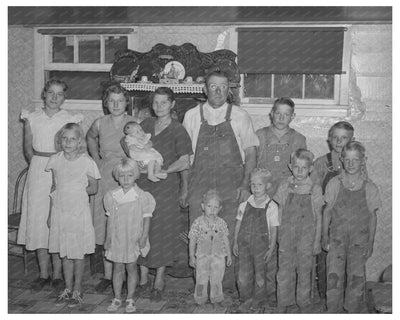 William Rall Family Farming in Kansas August 1939