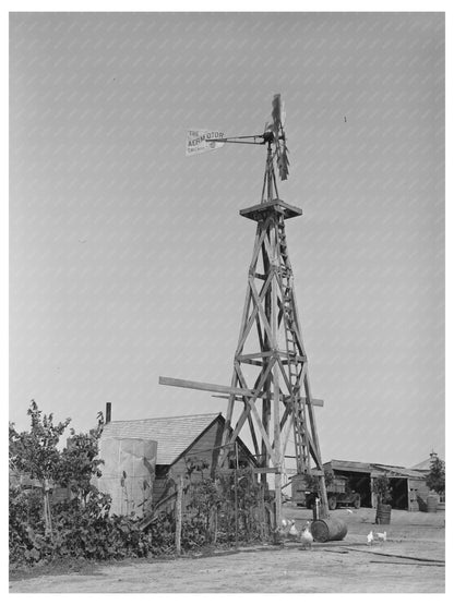 Windmill on William Ralls Farm Kansas August 1939