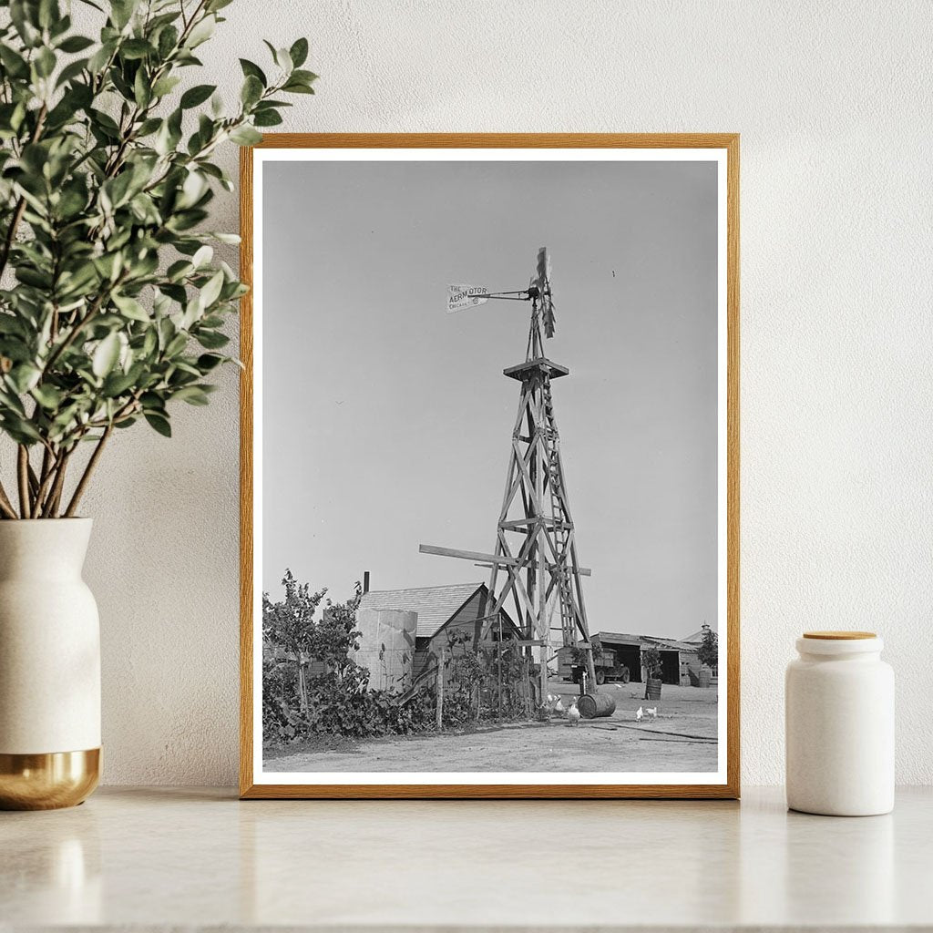 Windmill on William Ralls Farm Kansas August 1939