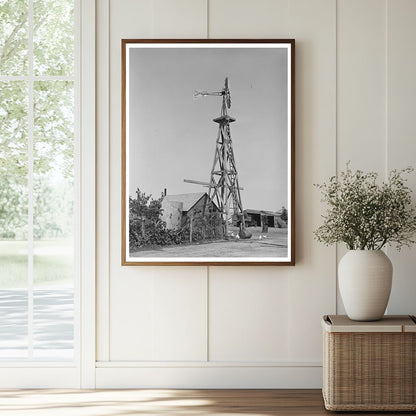 Windmill on William Ralls Farm Kansas August 1939