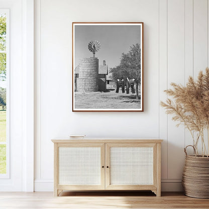 Gray County Kansas Farmstead with Silo and Windmill 1939