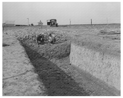 Vintage Trench Silo in Sheridan County Kansas 1939