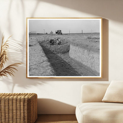 Vintage Trench Silo in Sheridan County Kansas 1939