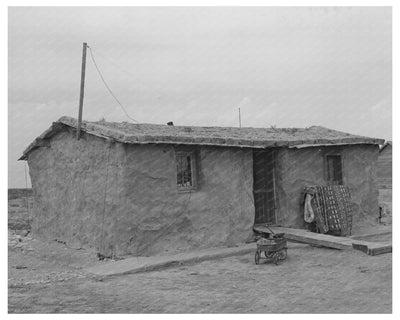 Sod House of the Schoenfeldts Sheridan County Kansas 1939