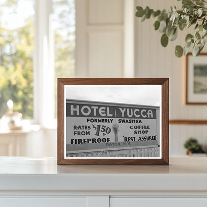 Roadside Sign in Capulin New Mexico September 1939