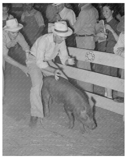 County Agent at 4-H Fair in Sublette Kansas 1939