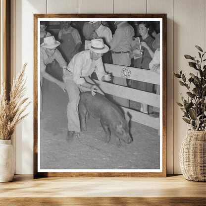 County Agent at 4-H Fair in Sublette Kansas 1939