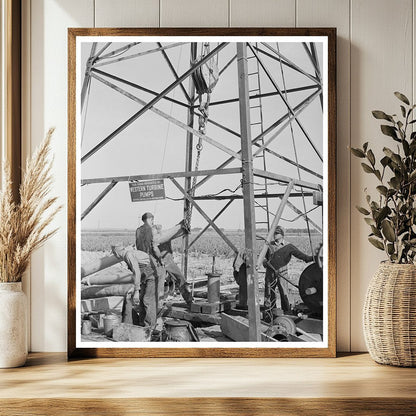 1939 Vintage Image of Well Completion for Irrigation Kansas