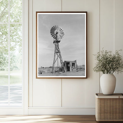 Windmill and Milk House in Baca County Colorado 1939