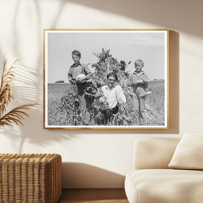 Ernest W. Kirk Jr. with Sons on Farm Colorado 1939
