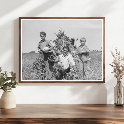 Ernest W. Kirk Jr. with Sons on Colorado Farm 1939