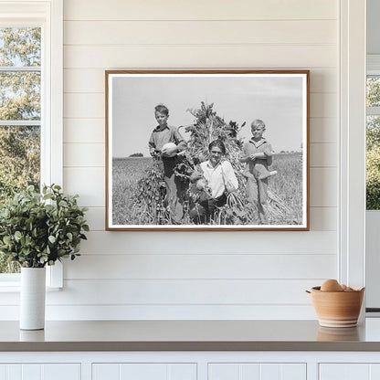 Ernest W. Kirk Jr. with Sons on Colorado Farm 1939
