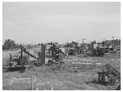 Repossessed Combines in Springfield Colorado September 1939