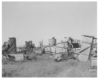Repossessed Combines in Springfield Colorado 1939