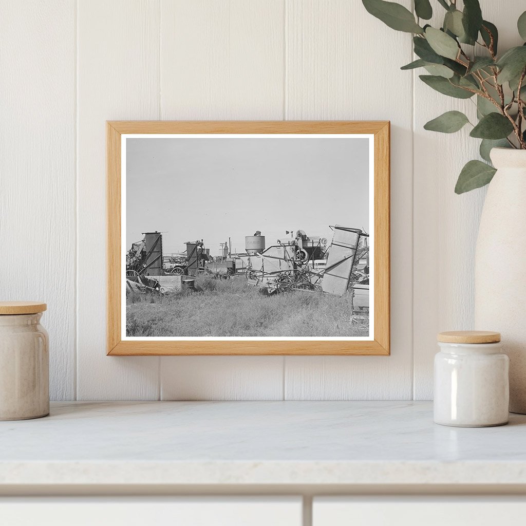 Repossessed Combines in Springfield Colorado 1939