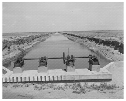 Irrigation Gate and Canal in Ordway Colorado 1939