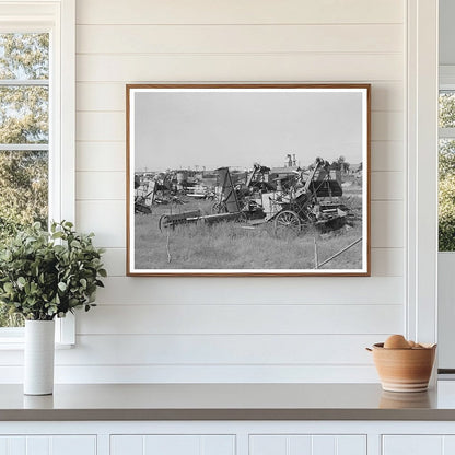 1939 Vintage Junkyard of Agricultural Implements in Kansas